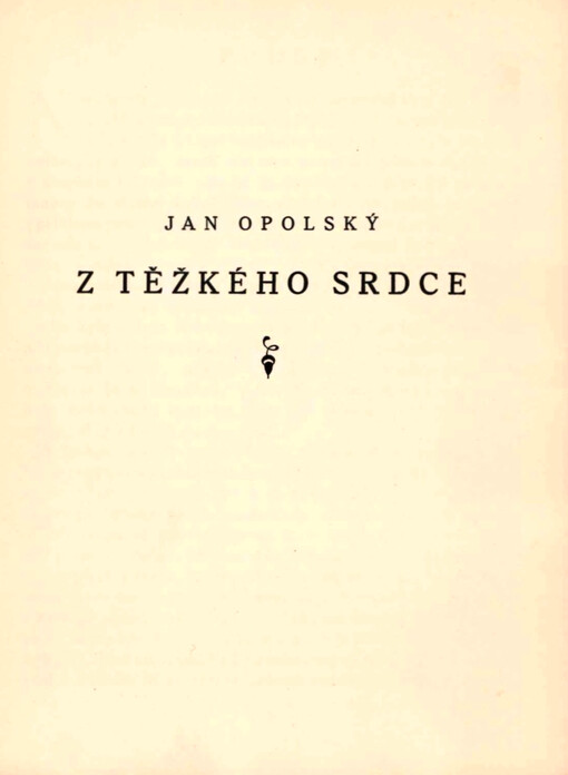 Z těžkého srdce