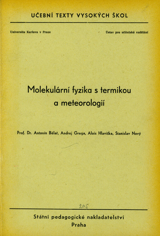 Molekulární fyzika s termikou a meteorologií