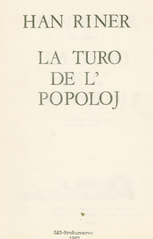 La turo de l' popoloj