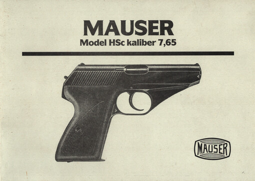 Mauser : model HSc  ráže 7,65 = Mauser : Model HSc Kaliber 7,65