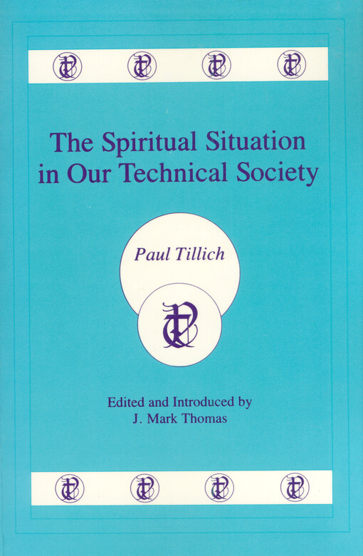 The spiritual situation in our technical society