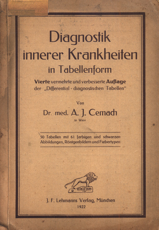 Diagnostik innerer Krankheiten in Tabellenform