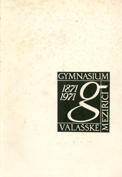 Almanach ke 100. výročí Gymnasia ve Valašském Meziříčí