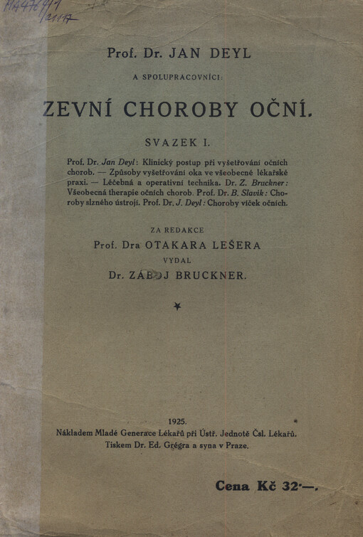 Zevní choroby oční