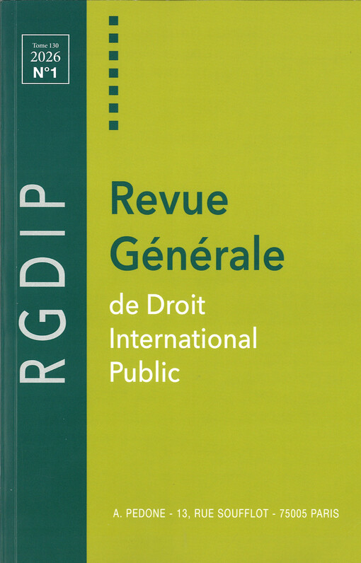 Revue Générale de Droit International Public