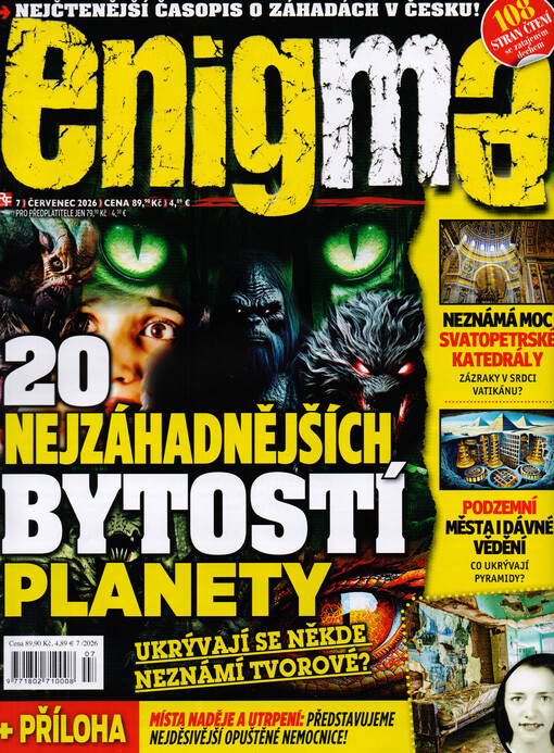 Enigma : záhadné události - tajná společenství - nevysvětlitelné úkazy - paranormální jevy - konspirační teorie