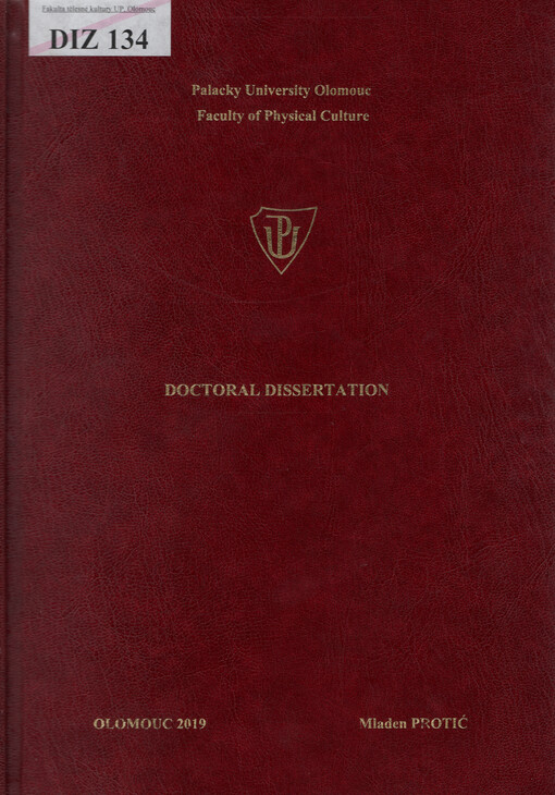 Relationship between physical activity and executive functions in children with intellectual disability : doctoral dissertation