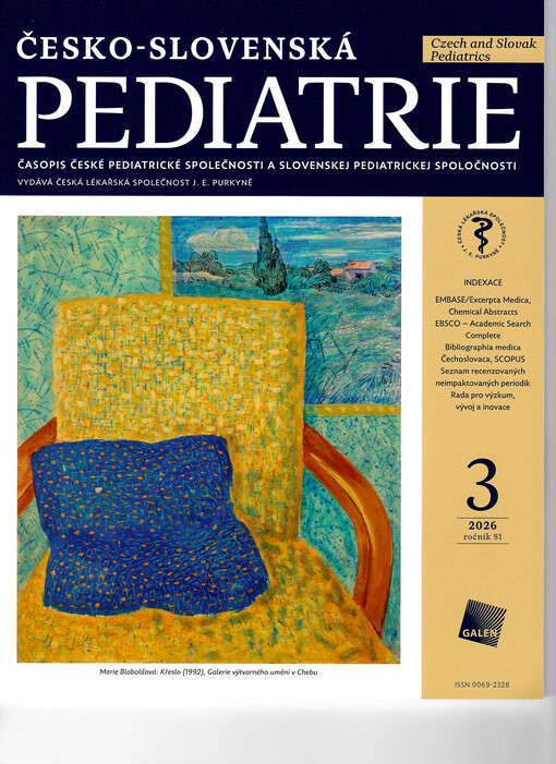 Československá pediatrie : časopis České a Slovenské pediatrické společnosti