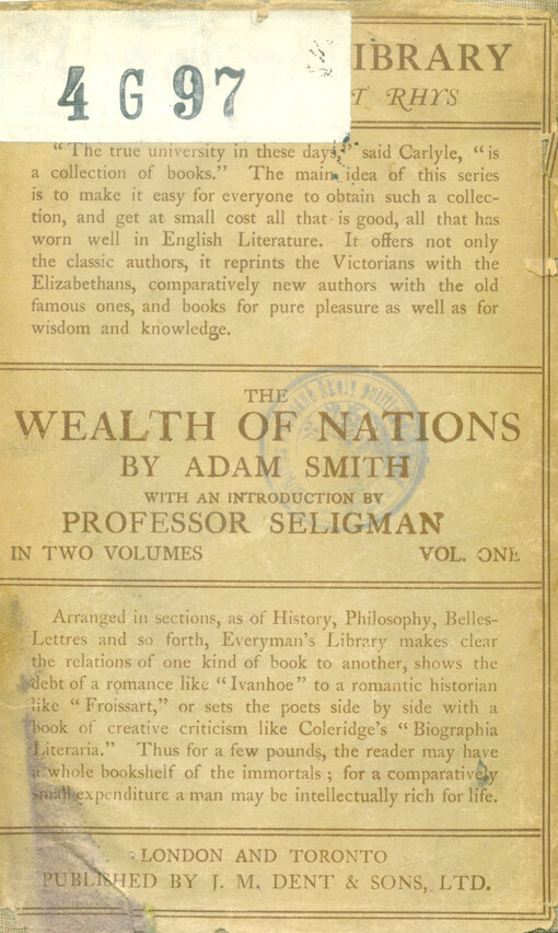 An inquiry into the nature and causes of the wealth of nations
