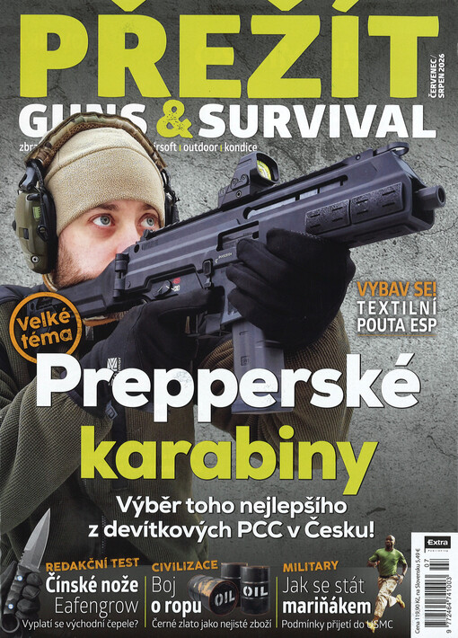 Přežít : guns & survival : zbraně, sebeobrana, výstroj, airsoft, outdoor, kondice