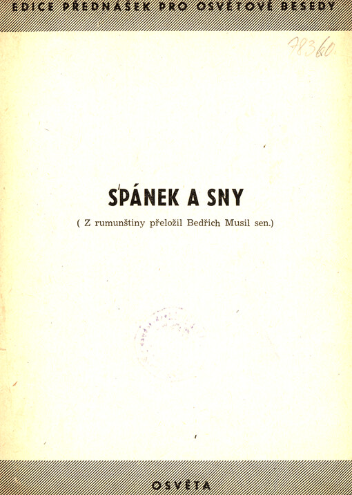 Spánek a sny
