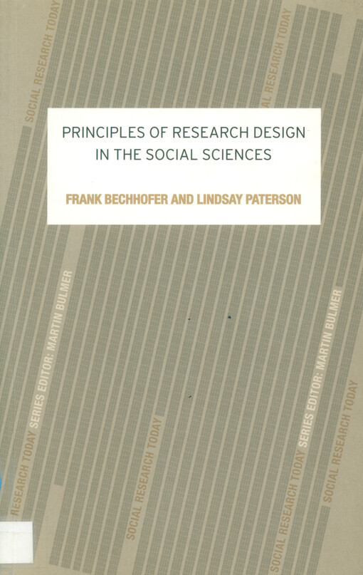 Principles of research design in the social sciences