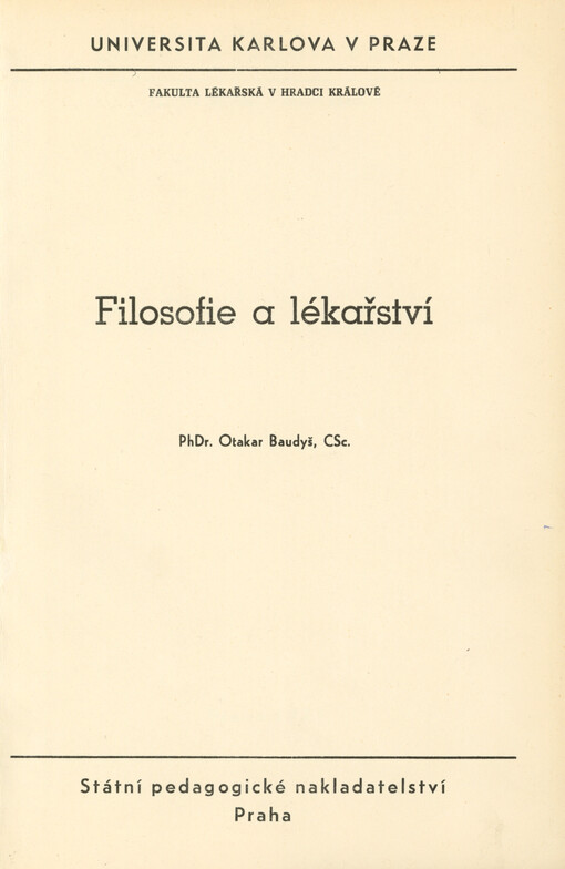 Filosofie a lékařství