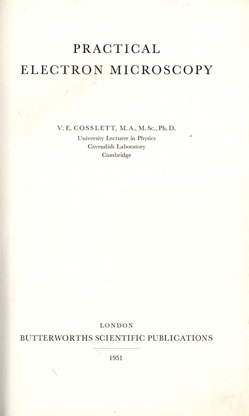 Practical electron microscopy