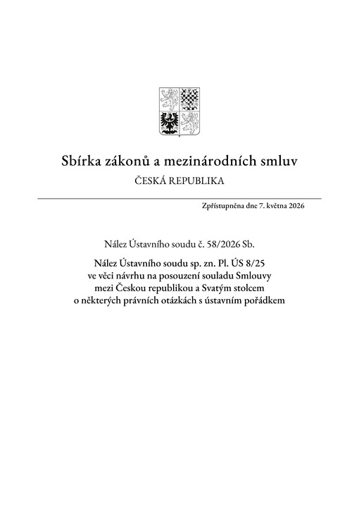 Sbírka zákonů a mezinárodních smluv : Česká republika