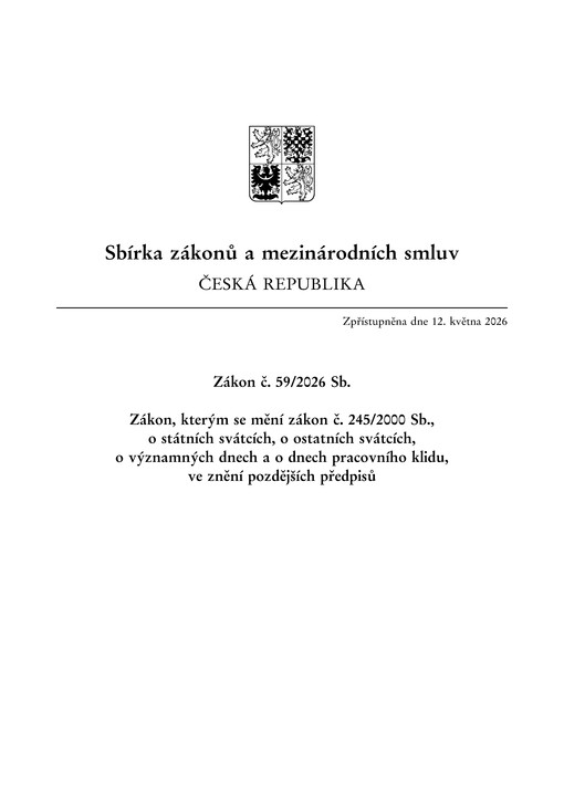 Sbírka zákonů a mezinárodních smluv : Česká republika