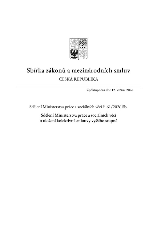 Sbírka zákonů a mezinárodních smluv : Česká republika