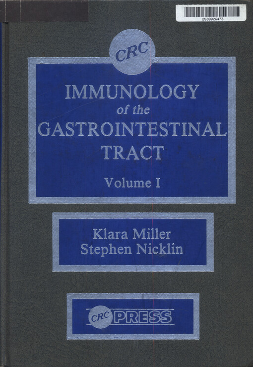 Immunology of the gastrointestinal tract. Vol. 1