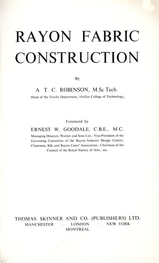 Rayon fabric construction