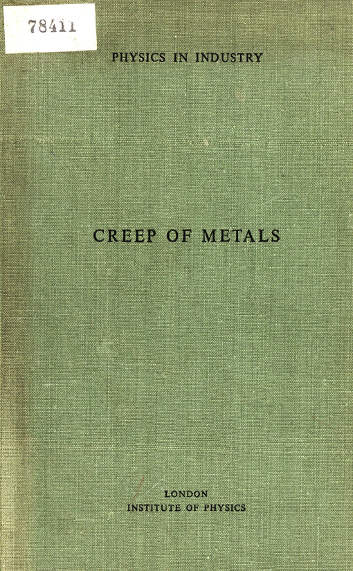 Creep of metals