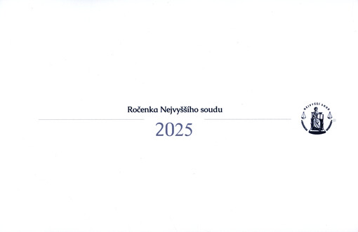 Ročenka Nejvyššího soudu ... = The Supreme Court yearbook ...