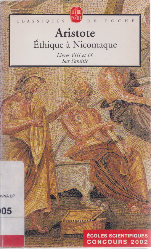 Éthique à Nicomaque : livres VIII et IX : sur l'amitié