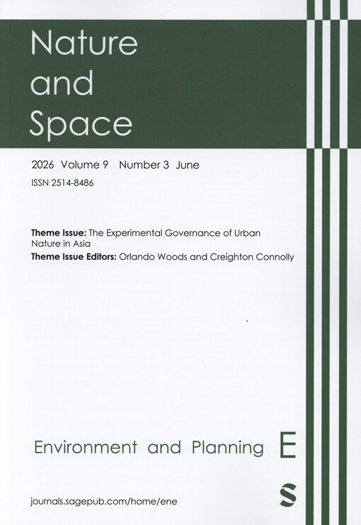 Environment and planning. E, Nature and space
