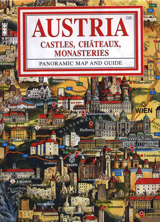 Austria : castles, châteaux, monasteries : panoramic map and guide