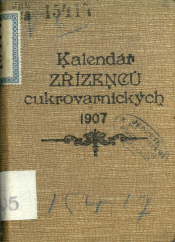 Kalendář zřízenců cukrovarnických