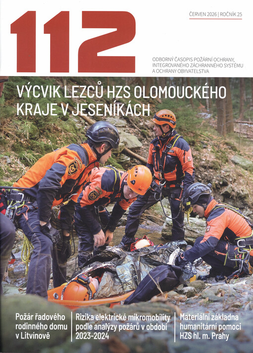 112 : odborný časopis požární ochrany, integrovaného záchranného systému a ochrany obyvatelstva
