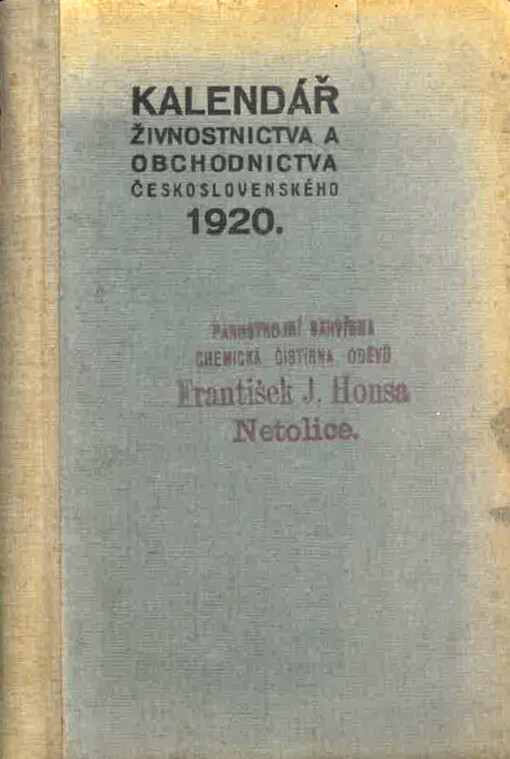 Kalendář živnostnictva a obchodnictva československého