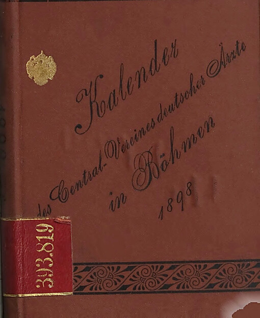 Kalender des Centralvereines des deutschen Ärzte in Böhmen