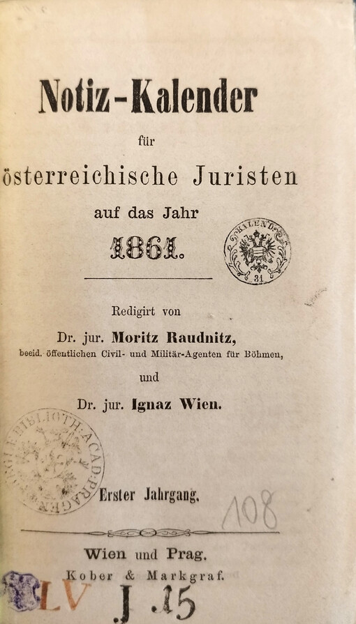    Notiz-Kalender für österreichische Juristen