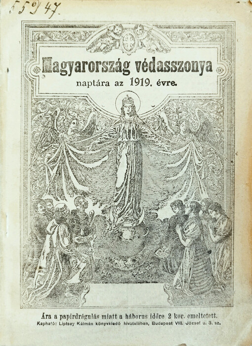 Steinbrener ker. János-féle Magyarország védasszonya naptára