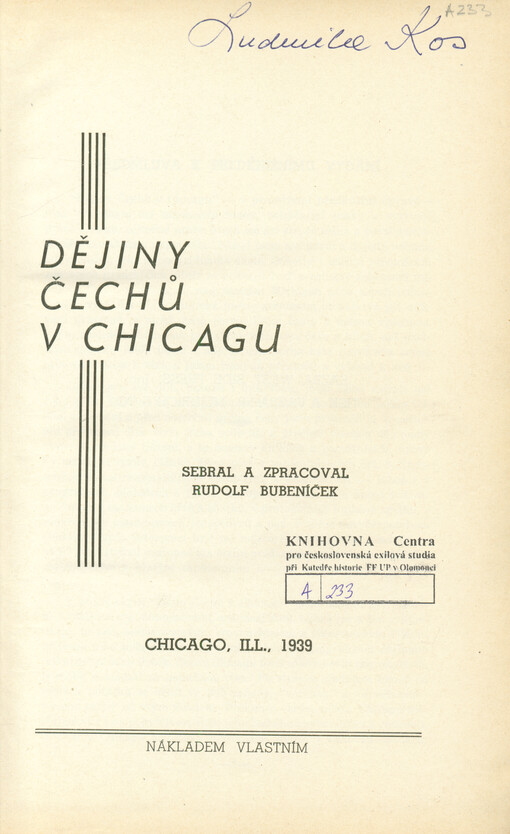 Dějiny Čechů v Chicagu