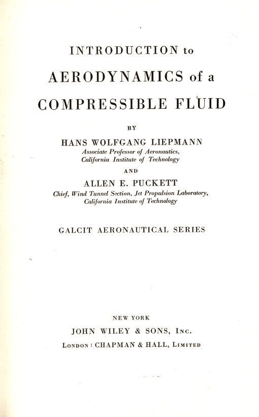 Introduction to aerodynamics of a compressible fluid
