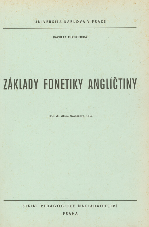 Základy fonetiky angličtiny