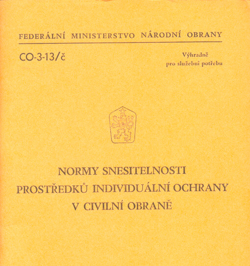 Normy snesitelnosti prostředků individuální ochrany v civilní obraně