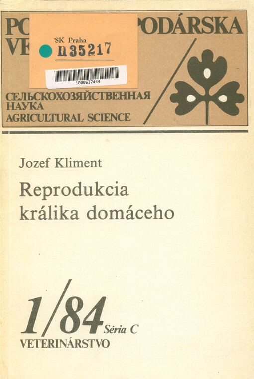Reprodukcia králika domáceho = Reprodukcija krolika domašnego = Reproduction of a domestic rabbit