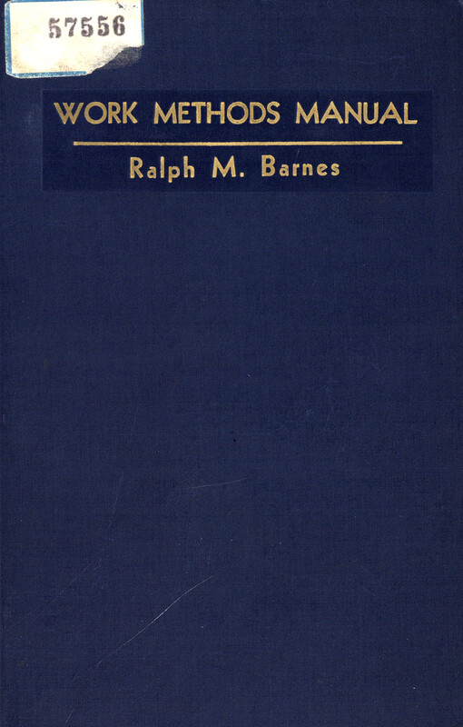 Work methods manual