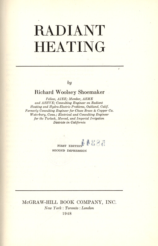 Radiant heating