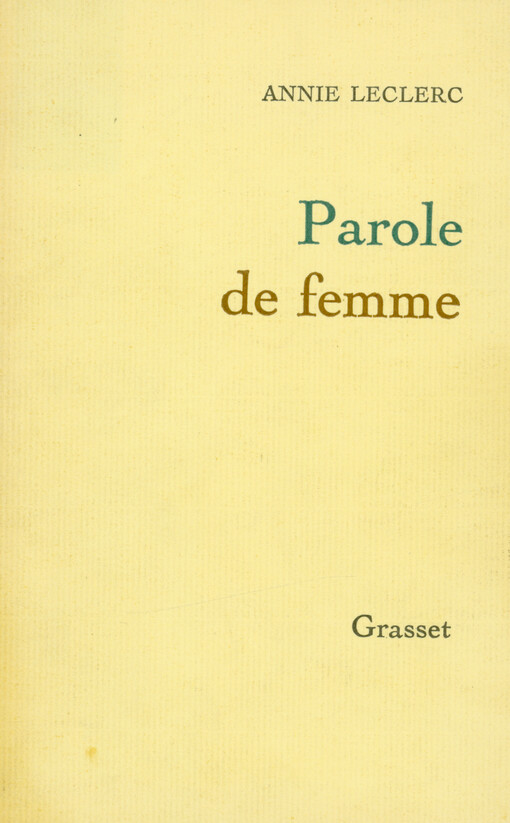Parole de femme