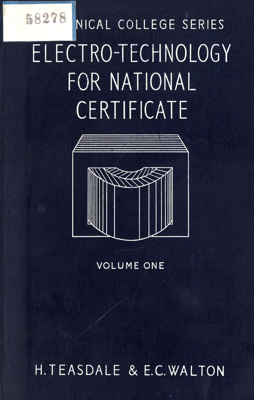 Electro-technology : for national certifacate students. Vol. 1