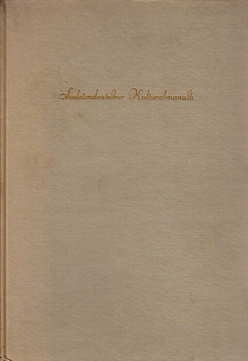 Sudetendeutscher Kulturalmanach ...