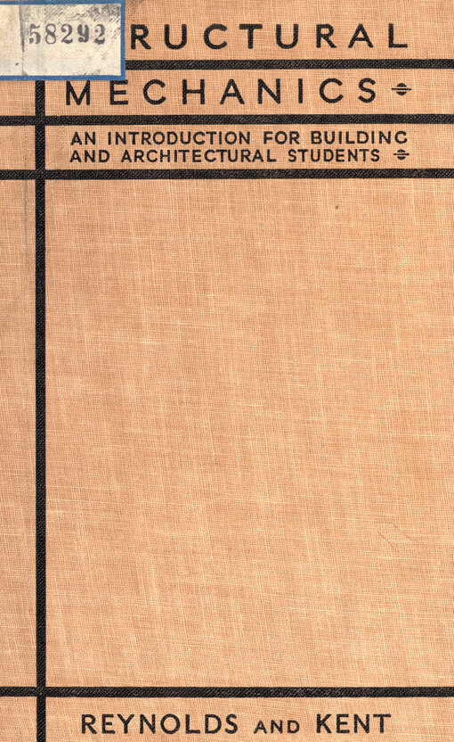 Introduction to structural mechanics for building and architectural students
