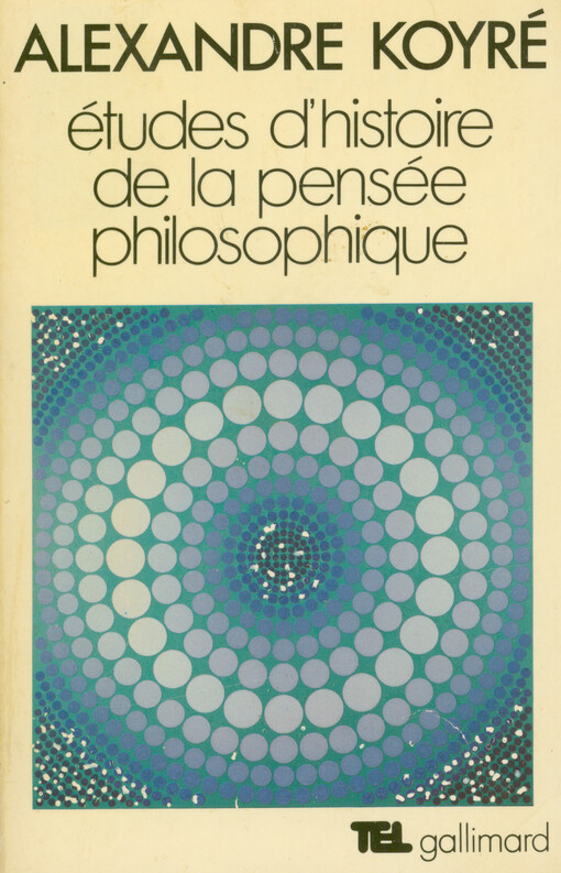 Études d'histoire de la pensée philosophique