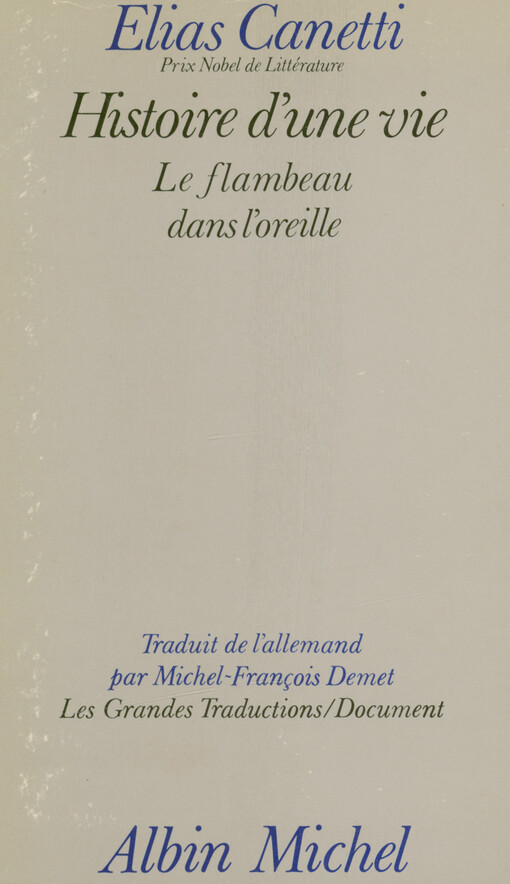 Le flambeau dans l'oreille : histoire d'une vie : 1921-1931