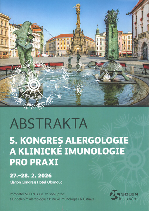 5. kongres alergologie a klinické imunologie pro praxi : 27.-28.2.2026 Clarion Congress Hotel Olomouc