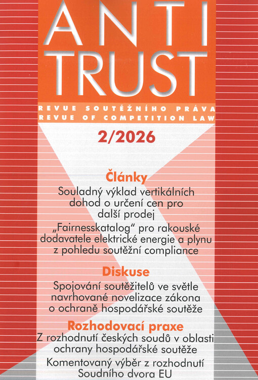 Antitrust : revue soutěžního práva