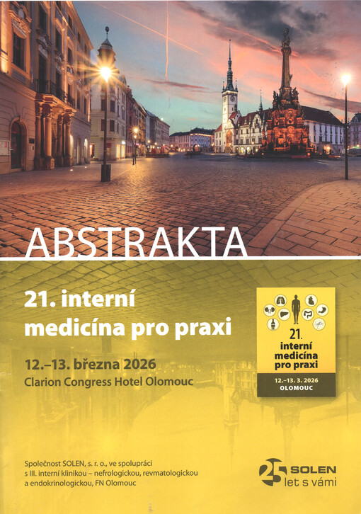 21. interní medicína pro praxi : 12.-13. března 2026 Clarion Congress Hotel Olomouc
